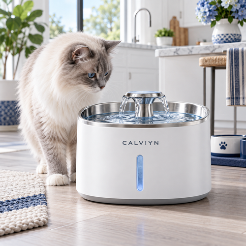 Quiet Flow Pet Water Fountain by CALVIYN