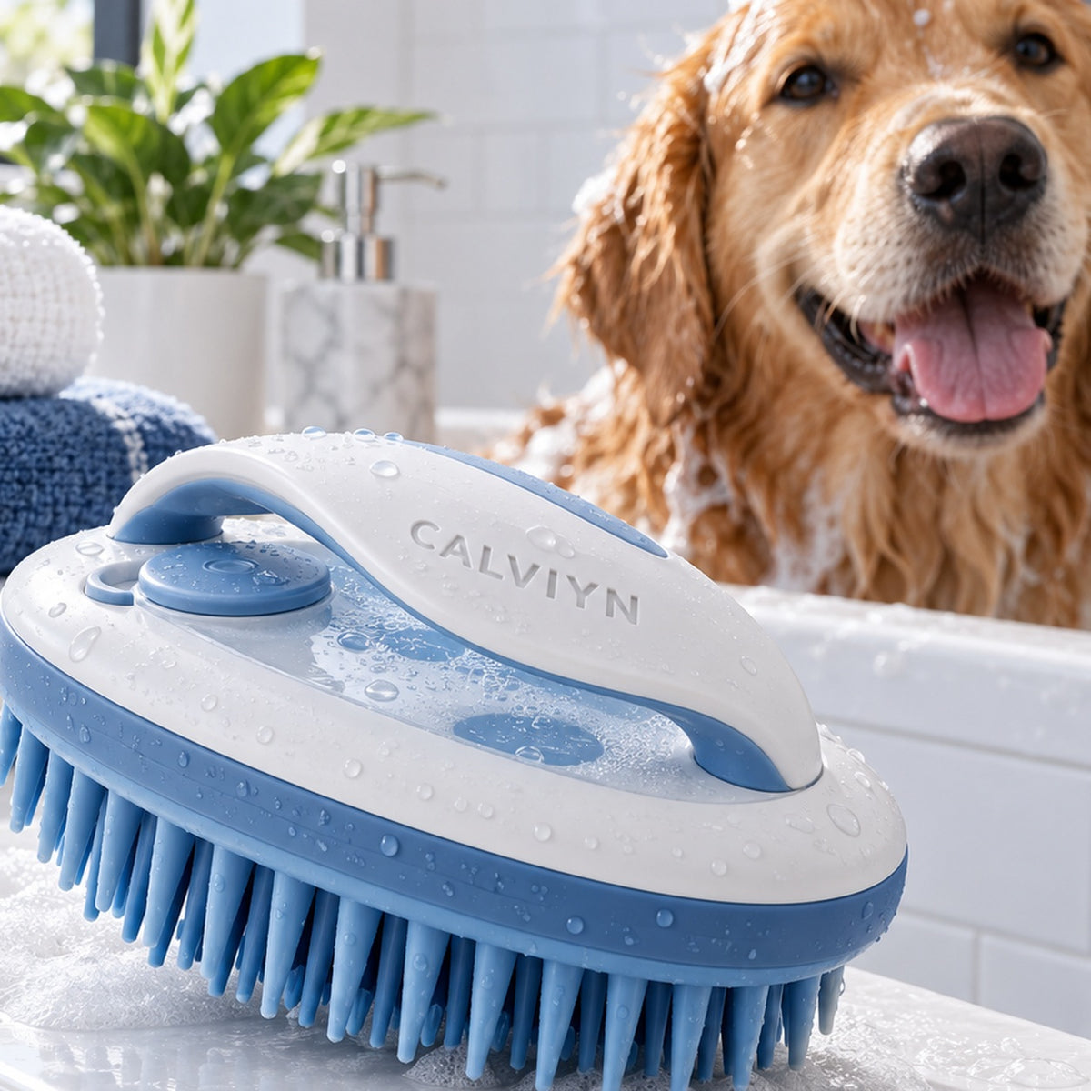 Soft-Touch Bath Massage Brush by CALVIYN