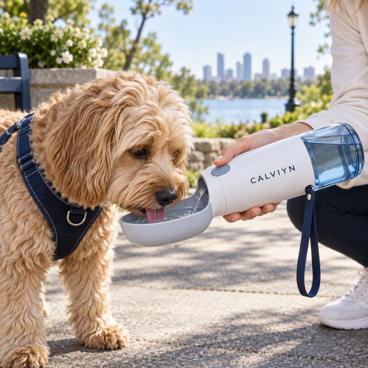TrailSip Portable Pet Water Bottle by CALVIYN